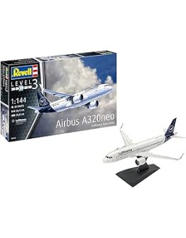 REVELL 1/144 SCALE PLASTIC MODEL AIRCRAFT KIT -03942 A320 NEO RE03943
