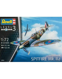 REVELL 1/72 SCALE PLASTIC MODEL AIRCRAFT KIT - 03953 - SPITFIRE MK.IIA RE03953