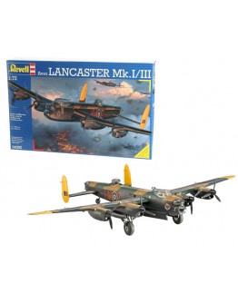 REVELL 1/72 SCALE PLASTIC MODEL AIRCRAFT KIT - 04300 -AVRO LANCASTER MK I/III RE04300