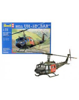 REVELL 1/72 SCALE PLASTIC MODEL AIRCRAFT KIT - 04444 - BELL UH-1D 'SAR' GERMAN RE04444