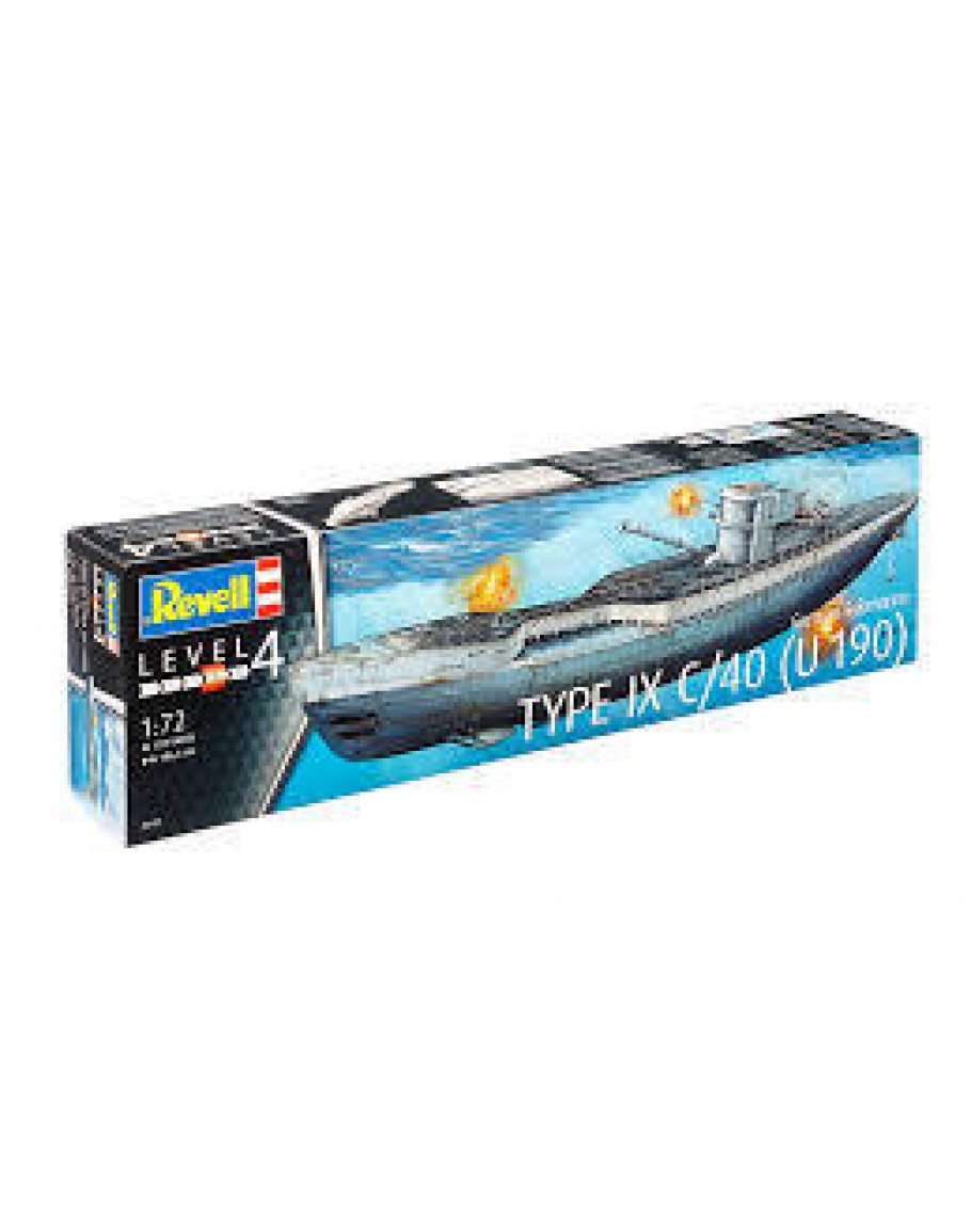 Revell 1 72 Scale Plastic Model Ship Kit - 05133 - German Submarine 