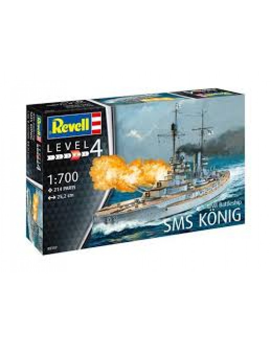 REVELL 1/700 PLASTIC MODEL KIT - 05157 - SMS KONIG RE05157