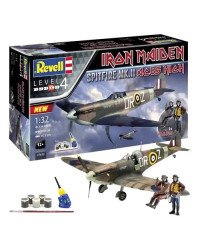 REVELL 1/32 SCALE PLASTIC MODEL AIRCRAFT STARTER SET - 05688 - IRON MAIDEN SUPERMARINE SPITFIRE Mk.II ACES HIGH RE05688