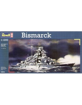 REVELL 1/1200 SCALE PLASTIC MODEL SHIP KIT - 05802 - BISMARCK RE05802