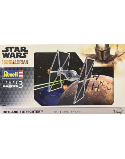 REVELL SCALE PLASTIC MODEL - 06782 - 1/65 - MANDALORIAN STAR WARS -  OUTLAND TIE FIGHTER - RE06782