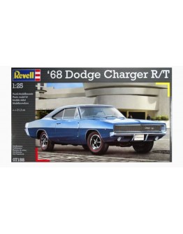 REVELL 1/24 SCALE PLASTIC MODEL CAR KIT - 07188 - 1968 DODGE CHARGER R/T RE07188