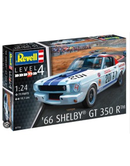 REVELL 1/24 SCALE PLASTIC MODEL CAR KIT - 07716 - 1966 FORD SHELBY MUSTANG GT 350R - RE07716