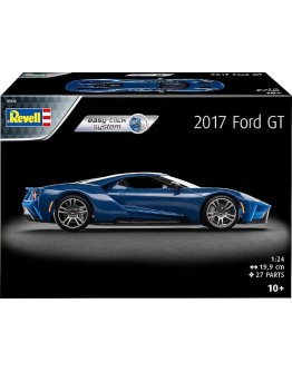 REVELL 1/24 SCALE PLASTIC MODEL CAR KIT - 07824 - EASY CLICK SYSTEM 2017 FORD GT - RE07824