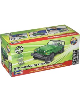 REVELL 1/24 SCALE PLASTIC MODEL CAR KIT - 11695 - BUILD & PLAY SNAP TITE JEEP WRANDLER RUBICON - RE11695