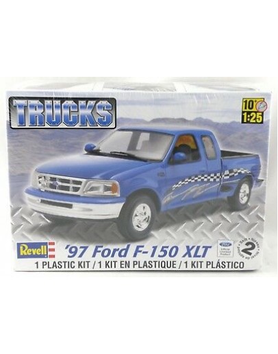 REVELL 1/25 SCALE PLASTIC MODEL CAR KIT - 85-7215 - TRUCKS SERIES 1997 FORD F-150 XLT RE857215