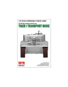 RYEFIELD MODEL 1/35 SCALE WORKABLE TRACK LINKS - 5028 - TIGER I TRANSPORT MODE