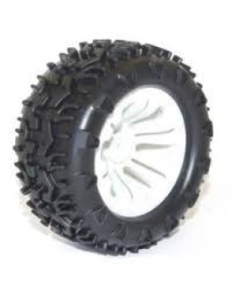 VRX 1/10 SCALE REMOTE CONTROL SPARE PART - 10138W WHEEL/TYRE WHITE X2 RH10138W