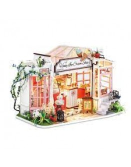 ROBOTIME DIY MINI WOODEN HOUSE KIT - ROBDG148 - HONEY ICE-CREAM SHOP