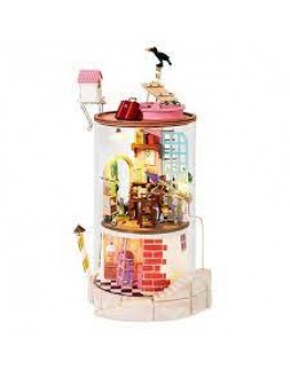 ROBOTIME DIY MINI WOODEN HOUSE KIT - DS003 - MYSTERIOUS WORLD -SECLUDED NEIGHBOUR 