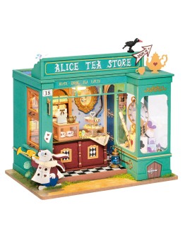 ROBOTIME DIY MINI WOODEN HOUSE KIT - DG156 - MYSTIC ARCHIVE SERIES - ALICE'S TEA STORE