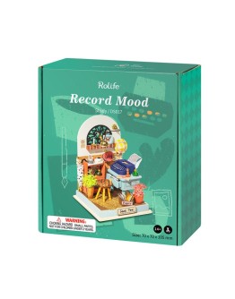 ROBOTIME DIY MINI WOODEN HOUSE KIT - DS017 - RECORD MOOD - STUDY