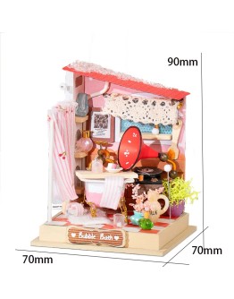 ROBOTIME DIY MINI WOODEN HOUSE KIT - DS018 - BUBBLE BATH - BATHROOM