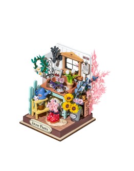 ROBOTIME DIY MINI WOODEN HOUSE KIT - DS030 - DREAMING TERRACE GARDEN 