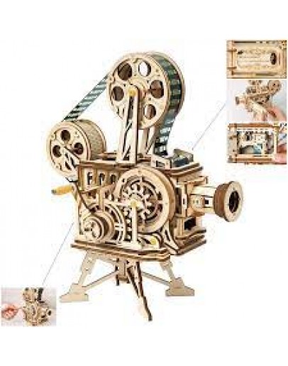 ROBOTIME DIY WOODEN KIT - LK601 - MECHANICAL MODELS - VITASCOPE PROJECTOR