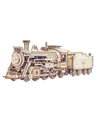 ROBOTIME 1/80 SCALE DIY WOODEN KIT - MC501 - PRIME STEAM EXPRESS TRAIN