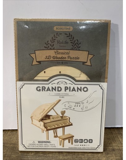 ROBOTIME CLASSIC 3D DIY WOODEN PUZZLE - TG402 - GRAND PIANO