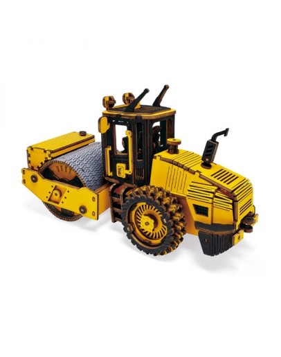 ROBOTIME DIY WOODEN KIT - TG701K - ENGINERING VEHICLE MODEL - ROAD ROLLER