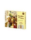 ROBOTIME DIY WOODEN KIT - TGB02 - 3D BOOKEND - SUNSHINE TOWN