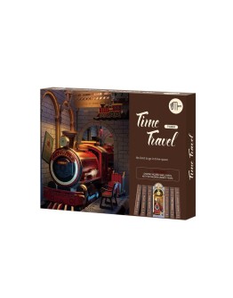 ROBOTIME DIY WOODEN KIT - TGB04 - 3D BOOKEND - TIME TRAVEL