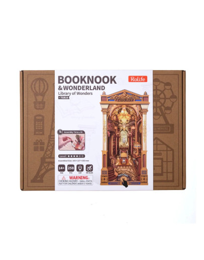 ROBOTIME ROLIFE BOOK NOOK & WONDERLAND CRAFT KIT - TGB16 - LIBRARY OF WONDERS 