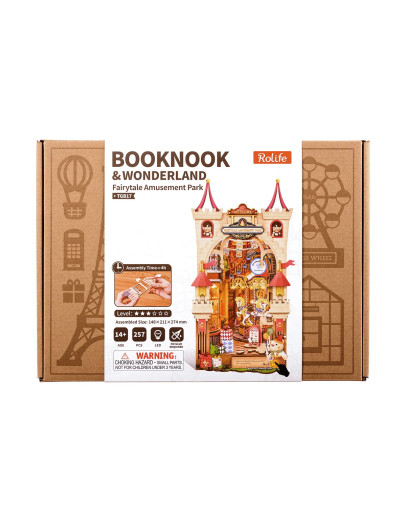 ROBOTIME ROLIFE BOOK NOOK & WONDERLAND CRAFT KIT - TGB17 - FAIRYTALE AMUSEMENT PARK