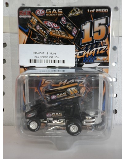 R & R 1/64 DIECAST SPRINT CAR - 641303 - #15 DONNY SCHATZ - STP GAS BOOSTER RR641303