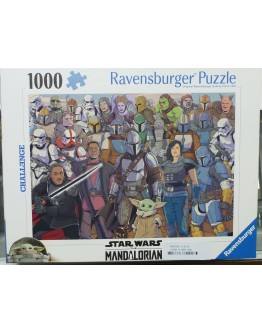 RAVENSBURGER 1000 PC JIGSAW PUZZLE - 005360 STAR WARS THE MANDALORIAN CHALLENGE - RB005360