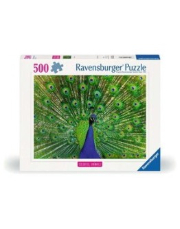 RAVENSBURGER 500PC JIGSAW PUZZLE - 013327 PEACOCK - RB013327
