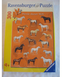RAVENSBURGER 300 PC JIGSAW PUZZLE - 130092 HORSE BREEDS - RB130092