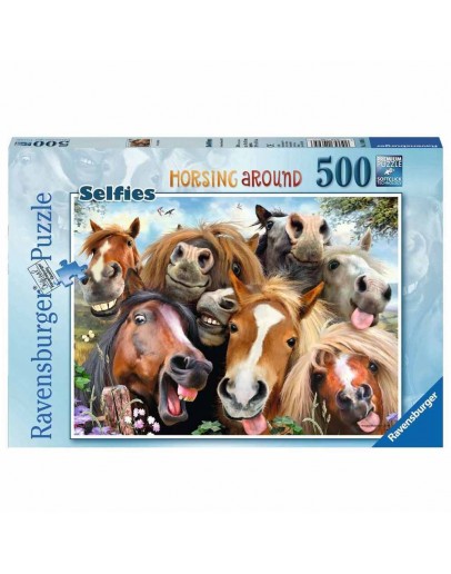 RAVENSBURGER 500PC JIGSAW PUZZLE - 146956 - Horsing Around