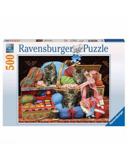 RAVENSBURGER 500PC JIGSAW PUZZLE - 147854 - Fluffy Pleasure 