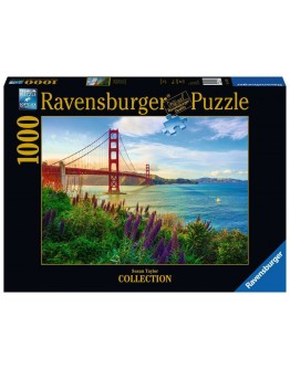 RAVENSBURGER 1000PC JIGSAW PUZZLE - 152896 - Golden Gate Sunrise