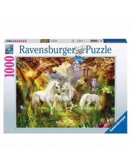 RAVENSBURGER 1000PC JIGSAW PUZZLE - 159925 - Unicorns in the Forest
