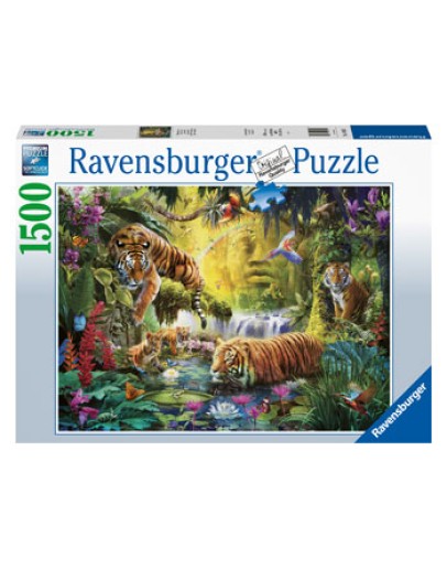 RAVENSBURGER 1500PC JIGSAW PUZZLE - 160051 - Tranquil Tigers