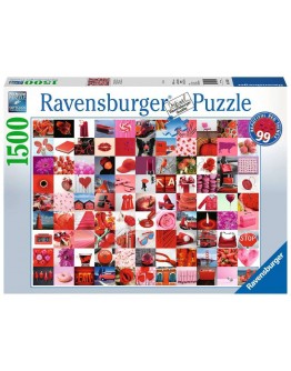 RAVENSBURGER 1500PC JIGSAW PUZZLE - 162154 - 99 Beautiful Red Things