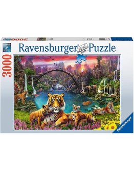 RAVENSBURGER 3000PC JIGSAW PUZZLE - 167197 - Tigers in Paradise