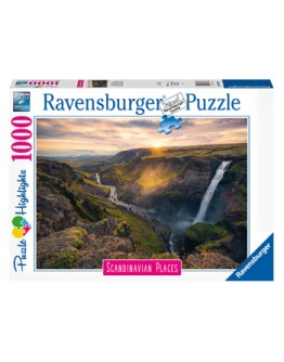 RAVENSBURGER 1000PC JIGSAW PUZZLE - 167388 - Haifoss Waterfall Iceland