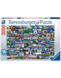 RAVENSBURGER 3000PC JIGSAW PUZZLE - 170807 - 99 Beautiful Places of Europe