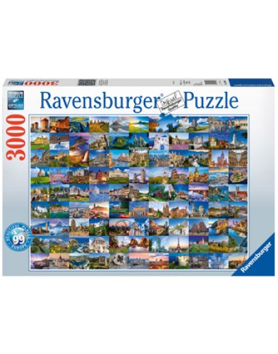 RAVENSBURGER 3000PC JIGSAW PUZZLE - 170807 - 99 Beautiful Places of Europe