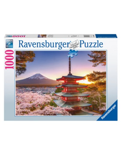 RAVENSBURGER 1000PC JIGSAW PUZZLE - 170906 - Mount Fuji Cherry Blossom