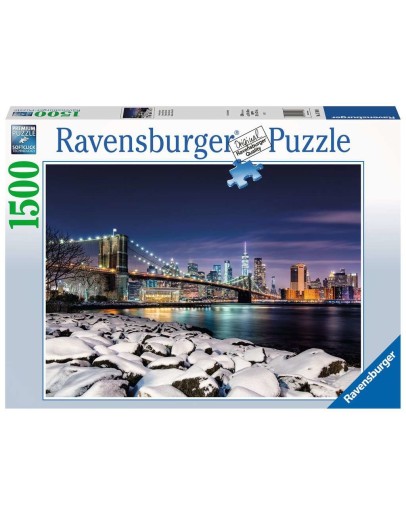 RAVENSBURGER 1500PC JIGSAW PUZZLE - 171088 - WINTER IN NEW YORK - RB171088