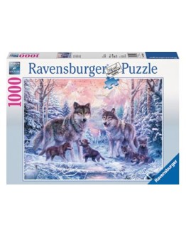 RAVENSBURGER 1000PC JIGSAW PUZZLE - 191468 - Arctic Wolves