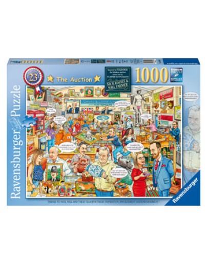 RAVENSBURGER 1000PC JIGSAW PUZZLE - 199433 - The Auction (No 23)