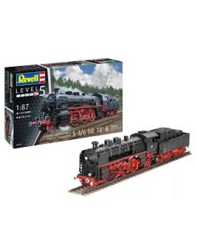 REVELL 1/87 SCALE PLASTIC MODEL 02168 S 3/6 BR GERMAN EXPRESS LOCO RE02168