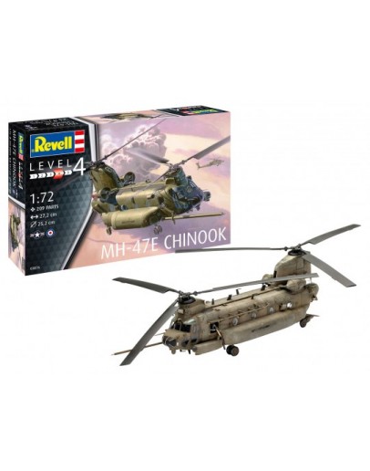 REVELL 1/72 SCALE PLASTIC MODEL AIRCRAFT KIT - 03876 - MH-47E Chinook